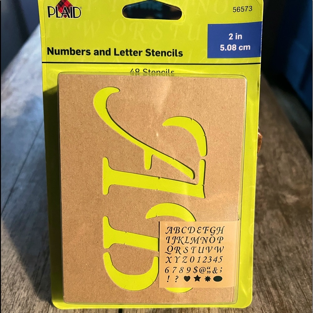 2 Pack Bundle - Letter & Number Stencils